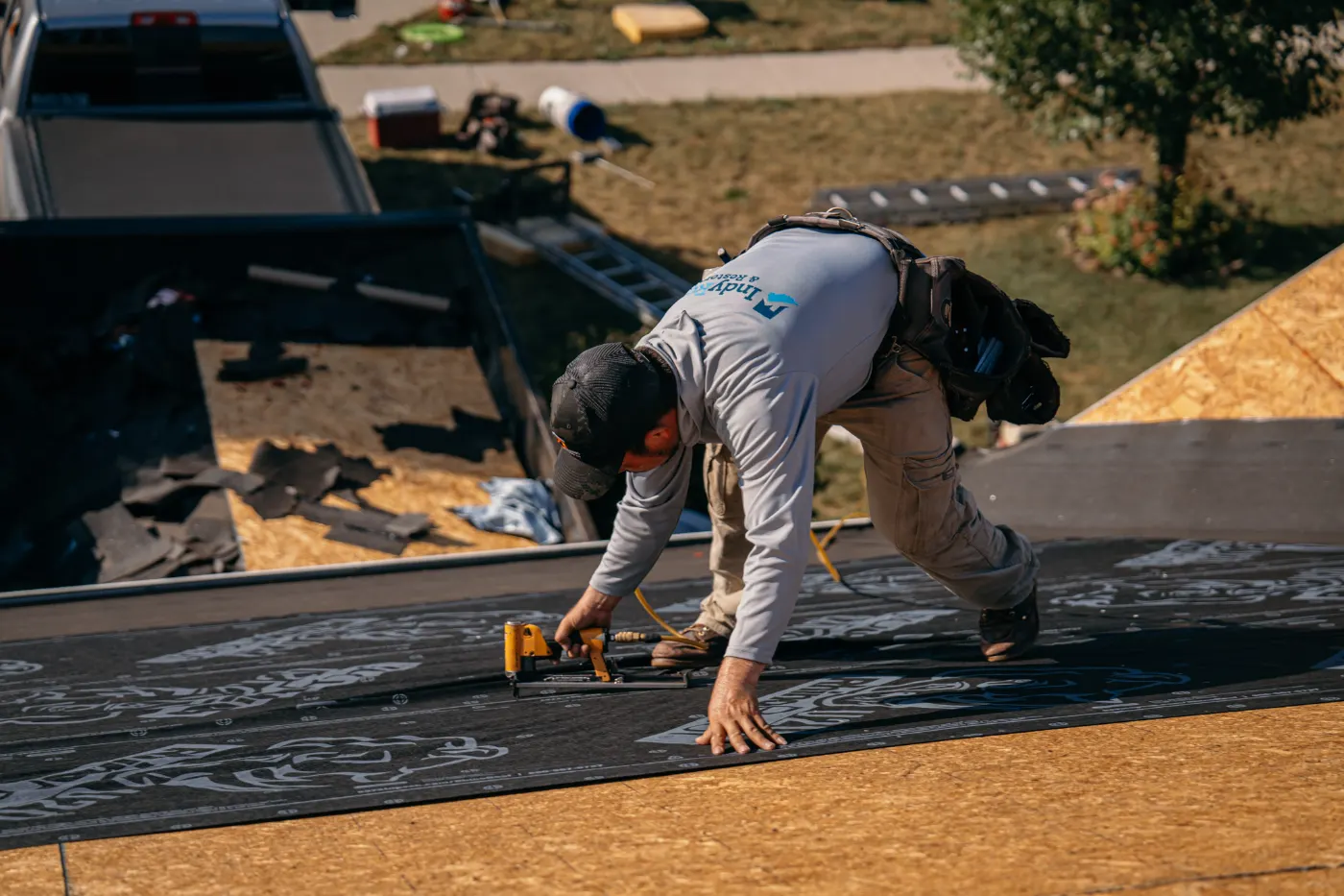 Commercial roof inspection documented in Coverdale